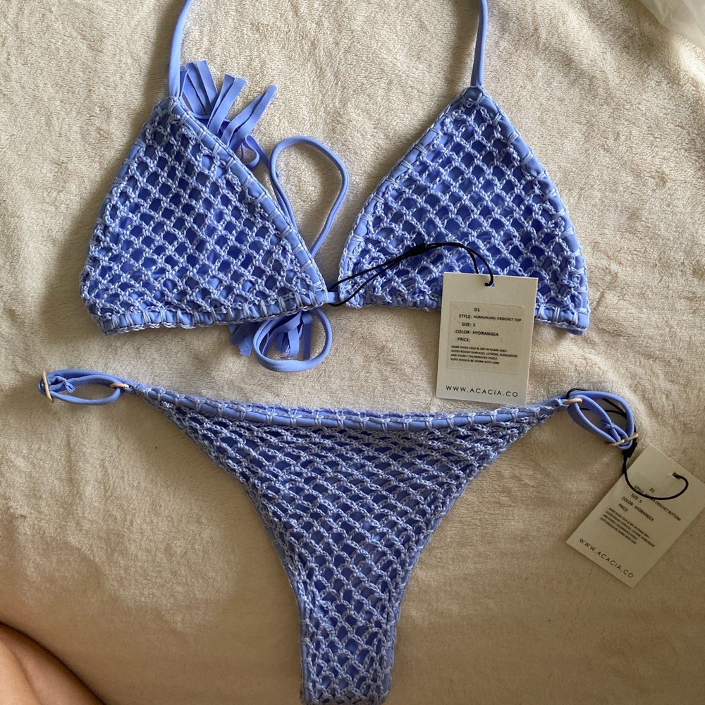 Acacia hydrangea crochet bikini